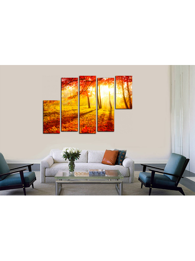 Модульная картина "Золото природы"