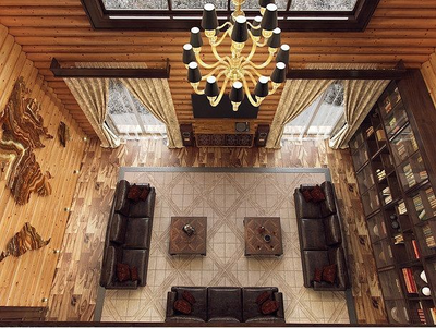 ГОСТИНИЦА ИЗ РУБЛЕНОГО БРЕВНА Дом Охотника, 750 м2