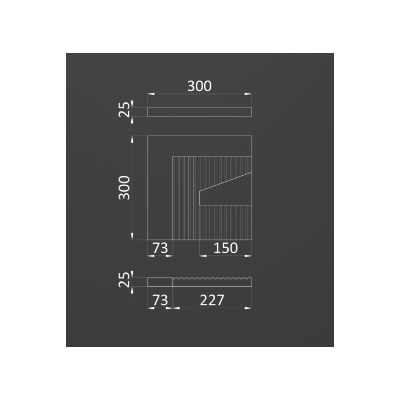 Гипсовая панель MECCANO-3 артикул E-0258