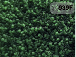 Toho Hexagon 11/0 - 5г - 939F МАТОВЫЙ ПРОЗРАЧНЫЙ ЗЕЛЁНЫЙ ИЗУМРУД