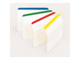 Клейкие закладки Post-it пластиковые 4 цвета по 6 листов 50.8х38.1 мм со сгибом