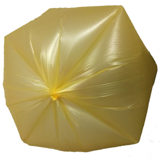 Мешки для мусора ПНД 35л 8мкм 30шт/рул желтый 48х58см