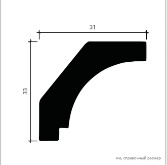 Карниз 1.50.157 - 33*31*2000мм