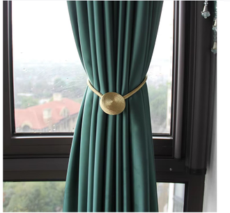 Подхваты для штор на магнитах, цвет золотой, в комплекте 2 штуки