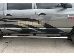 Пороги с проступью d76 для DODGE RAM 2500 Mega Cab 2004-2010