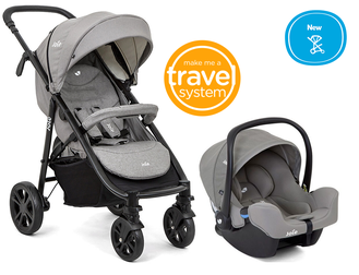 Joie Litetrax 4 DLX 2 в 1 прогулочная коляска + автокресло Joie I-Snug группа 0 +