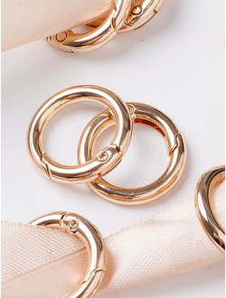 Кольца-карабин для сумок золото