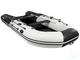 Лодка ПВХ Мастер Лодок Ривьера Килевое надувное дно 4300 "Комби" Св.Серый / Чёрный