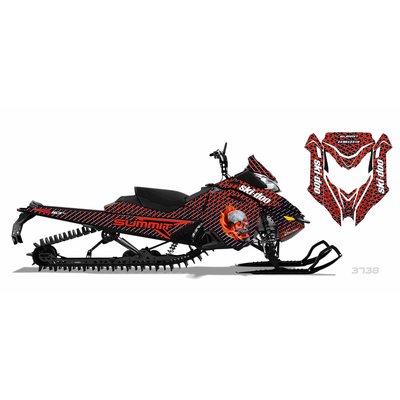 SKI DOO summit T3 2013 2014 2015 снегоход мотопленка.рф наклейки