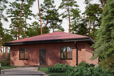 Одноэтажный дом с тремя спальнями 105м² (S28)