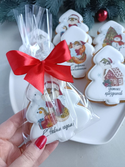 Имбирные пряники новогодние "ёлочки"