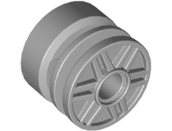 Wheel 18mm D. x 14mm with Pin Hole, Fake Bolts and Shallow Spokes, Light Bluish Gray (55981 / 4299119 / 6109684)