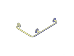 Поручень угловой 600х400 мм (наружный)