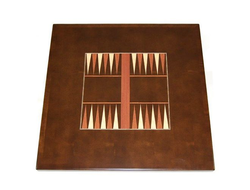 Digitally Printed Backgammon on Stained Maple Veneer with Maple Wood Edge