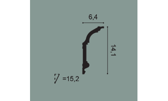 Карниз C339 - 14,1*6,4*200см