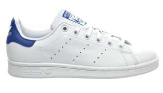 Adidas Superstar Smith Белые с синим/КОЖА (36-45) Арт. 007F