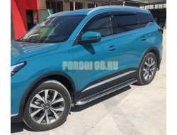 Пороги с накладным листом Папа Тюнинг d53 для TENET T7 2025-