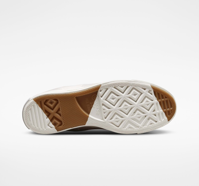 Бежевые Кеды Converse Chuck 70 Plus Colorblock  на высокой платформе A03498C