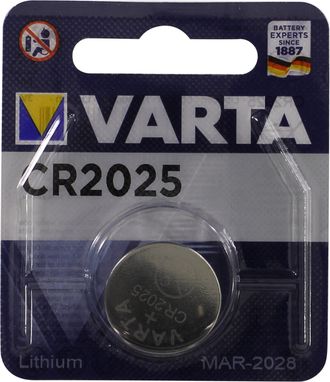 Батарейка CR2025 литиевая VARTA CR2025 3V 1 шт