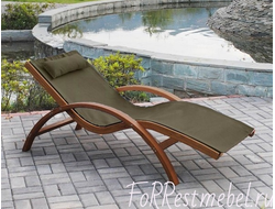 Шезлонг-лежак Мальта AFM-503 Olive из дерева