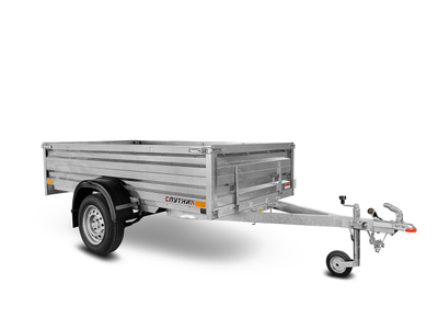 Прицеп «Спутник PRO» (2500x1300x480) увеличенный борт, оцинкованная рама, с силовым подрамником