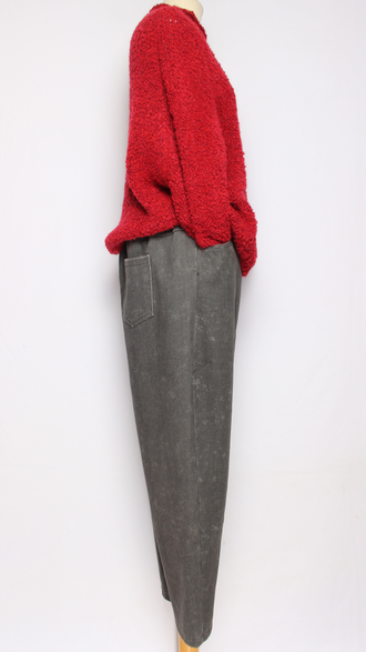 Джинсы утеплённые "ЦВЕТНЫЕ НА ФЛИСЕ" коричневые, чёрные, серые р.48-54