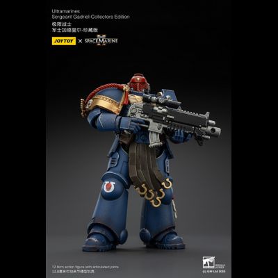 Гадриэль, сержант Ультрамаринов (Warhammer 40k, Spacemarine II) - КОЛЛЕКЦИОННАЯ ФИГУРКА 1/18 Ultramarines Collectors Edition - Sergeant Gadriel (JT01376) - JOYTOY