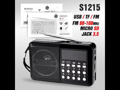 Радиоприемник deespi RE-15 AM/FM/SW/USB/AUX/MicroSD