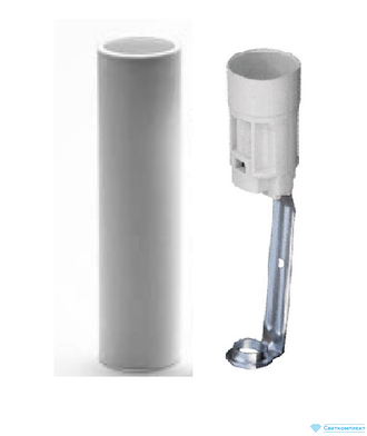 Патрон колпак Е14 100 мм белый