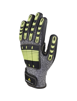 Порезостойкие трикотажные перчатки с двойным нитриловым покрытием EOS NOCUT VV910 DeltaPlus р.10/XL
