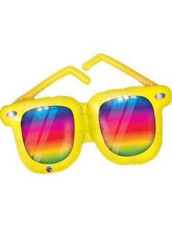 Фольгированный шар Очки радужные 107 см