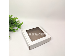 Коробки с окном 160*160*40 мм БЕЛЫЙ