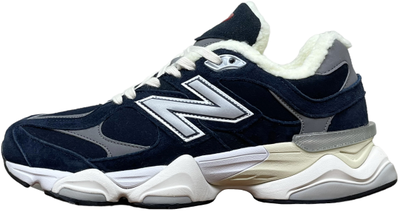 New Balance 9060 Navy White с мехом