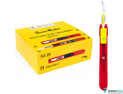 Скальпели Сванн-Мортон Stitch Cutter для снятия швов с выдвижными защитными лезвиями (нержавеющая сталь) 500шт.