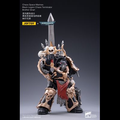 Терминатор Черного Легиона брат Гнарл (Warhammer 40k) - КОЛЛЕКЦИОННАЯ ФИГУРКА 1/18 scale Brother Gnarl (JT2122) - JOYTOY