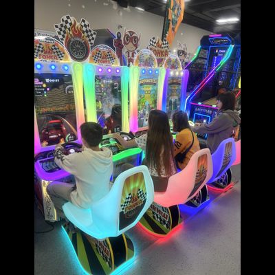 Детский игровой аппарат «Двойная Вертикальная Мото-Мото Гонка»