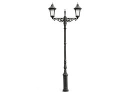 Парковый светильник серии  MUNICH 2 (Опора + 2а светильника)