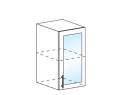 ШВС 400 Шкаф настенный 1-дверный со стеклом