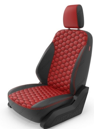 Чехлы "Автофрант" из экокожи Premium [соты, овал]