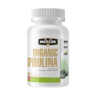 (Maxler) Organic Spirulina 505 mg - (180 табл)