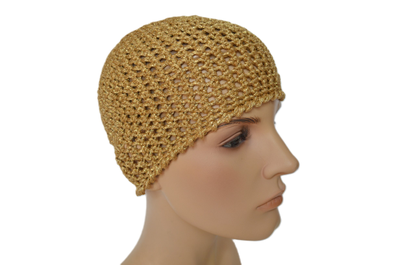 Vizio Италия шапка 3845 C золотистая летняя