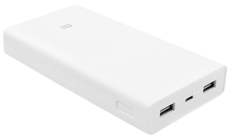 Внешний аккумулятор Xiaomi Mi Power Bank 2C (20000mAh, белый)