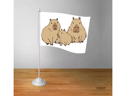 Флажок настольный Капибара, Kapibara-san №21