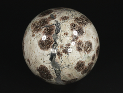 Шар "Яшма цветочная, хризантемовая", Казахстан (68 мм, 416 г) №29772