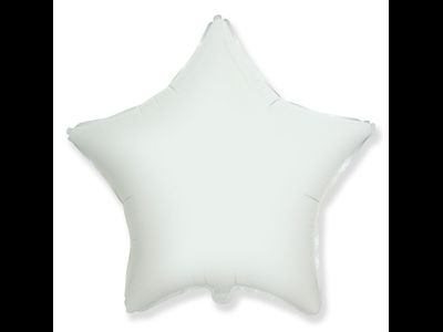 Шар (18''/46 см) Звезда, Белый