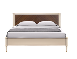 Кровать Венеция 160х200 арт Т-160 Меланж/орех (L176,5*P208*h122,5) Timber