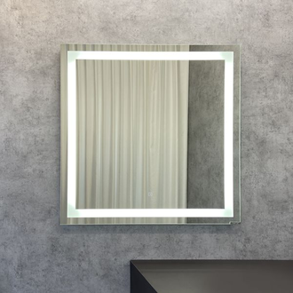 Зеркало "Квадрат-90" светодиодная лента, сенсор 900*900