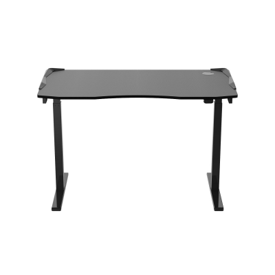 Компьютерный стол FoxGear FG-IE-47B с электроприводом и RGB-подсветкой 120 см черный