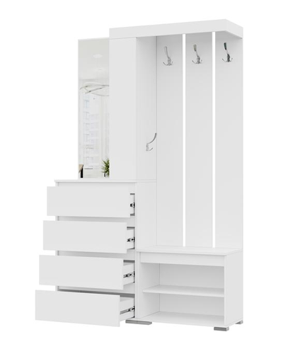 Хелен Прихожая 1260х1980х355 белый