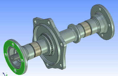ЖЮ-075-002КТ _ Вал ведомой шестерни главной передачи ВАЗ-1111 Ока. Комплект.